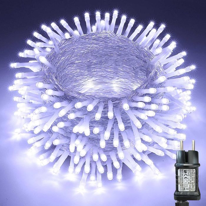 Moxled Łańcuch świetlny na zewnątrz, 10 m, 100 diod LED