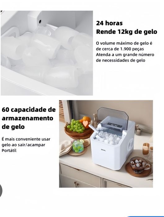 Máquina gelo Nova ler anúncio