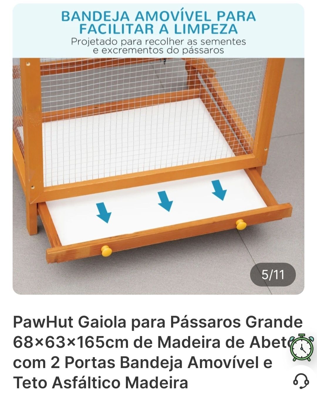 Gaiola grande para pássaros