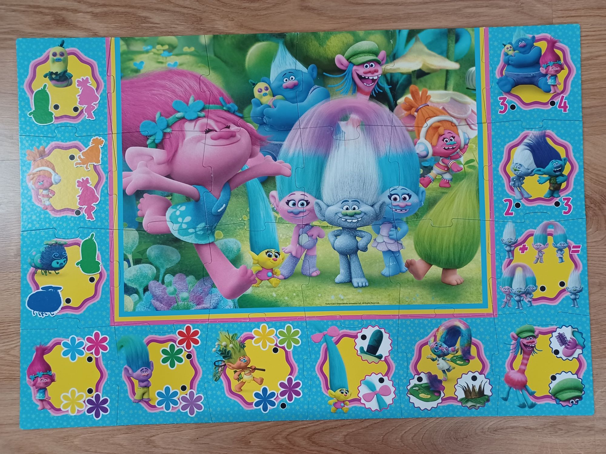 Puzzle 24 szt. Z bajki Trolls - Marka Clementoni