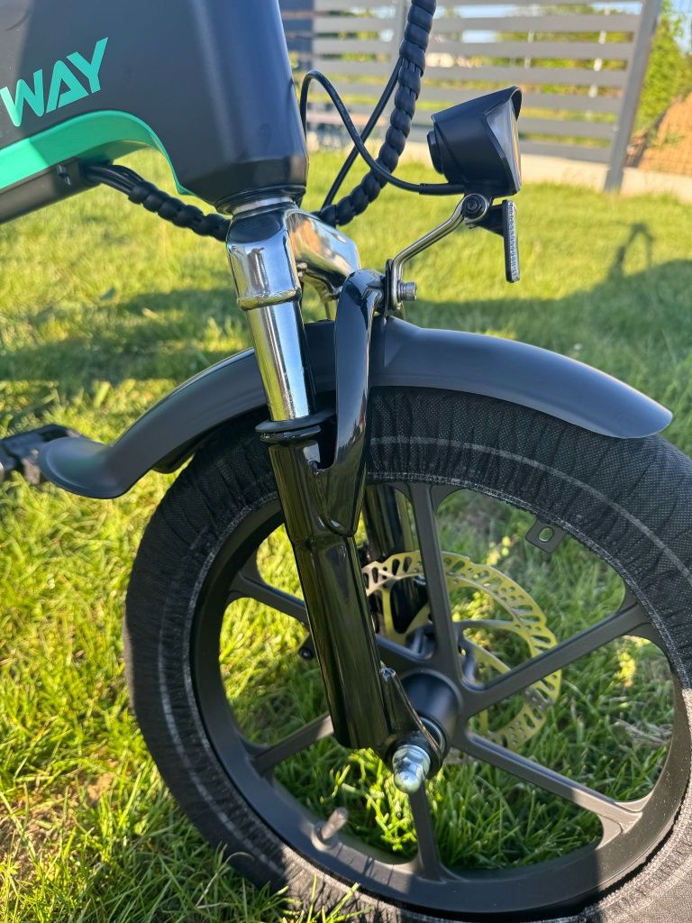 Składany rower elektryczny Hitwey BK6S -szary