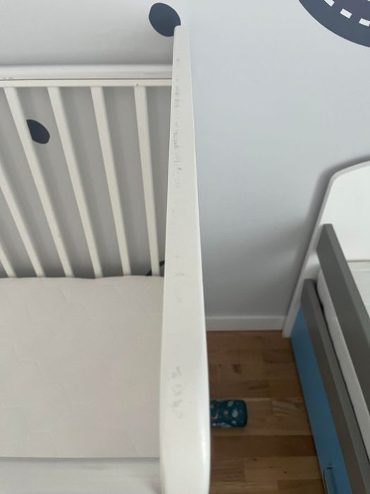 Sprzedam łóżeczko niemowlęce firmy Woodies 60x120 + materac