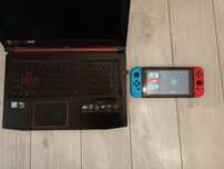 Acer Nitro  i5 8300h, gtx1050 + Nintendo Switch Na Laptop z RTX