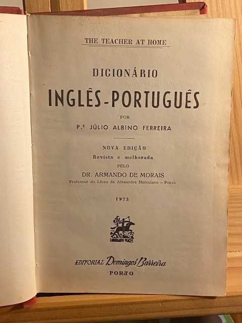 Dicionário Antigo – Inglês / Português