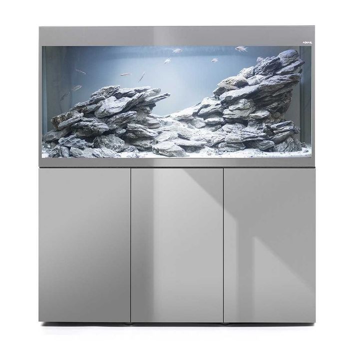 Aquael Zestaw DROP GLOSSY ST 120 D&N Szary + Szafka