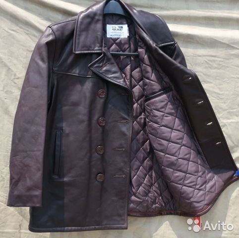 Кожа пальто, куртка, бушлат Schott 740 размер 44 или наш 50-52 (54?)