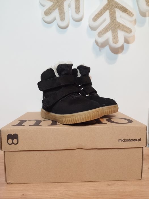 Buty zimowe botki kozaki wodoodporne skórzane MIDO 22