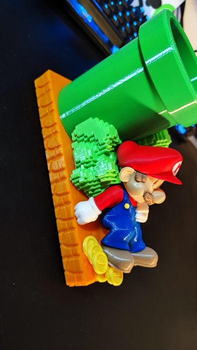 Porta canetas Super Mario
