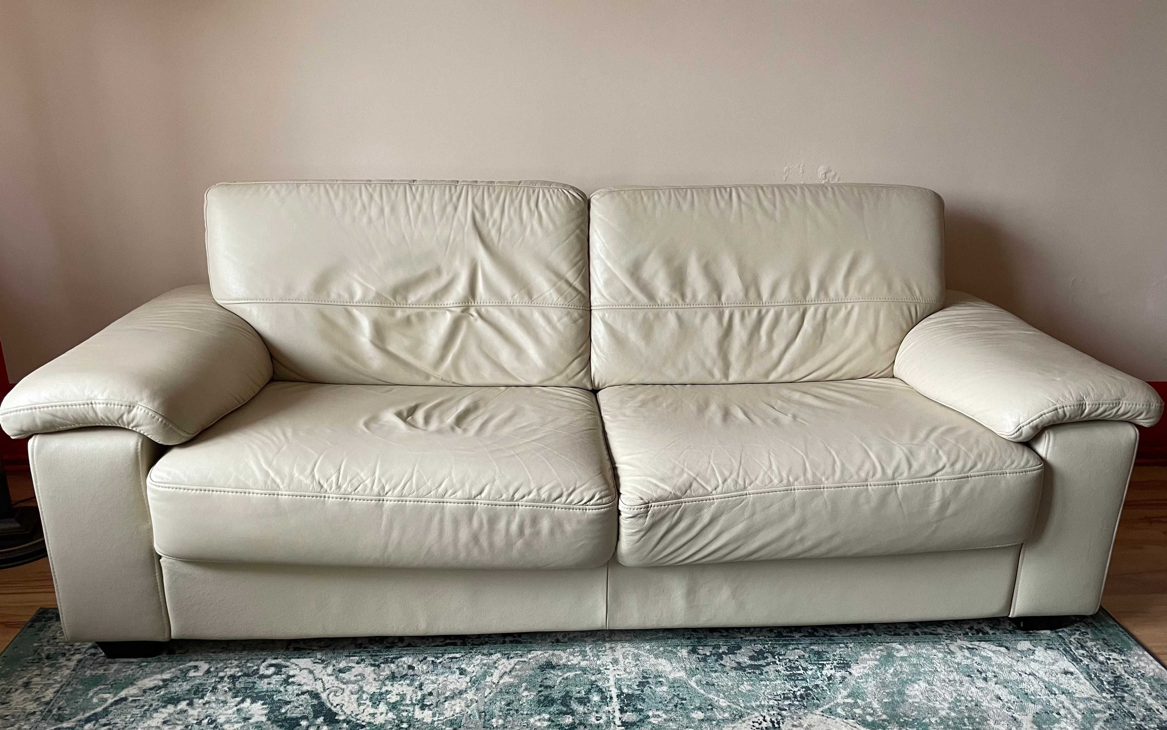 Kanapa sofa skórzana / pufa GALA w komplecie lub osobno
