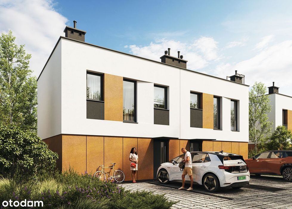 Bliźniak z ogrodem | #Osada Forestia Zawada | 73,45 m² | 4 pokoje