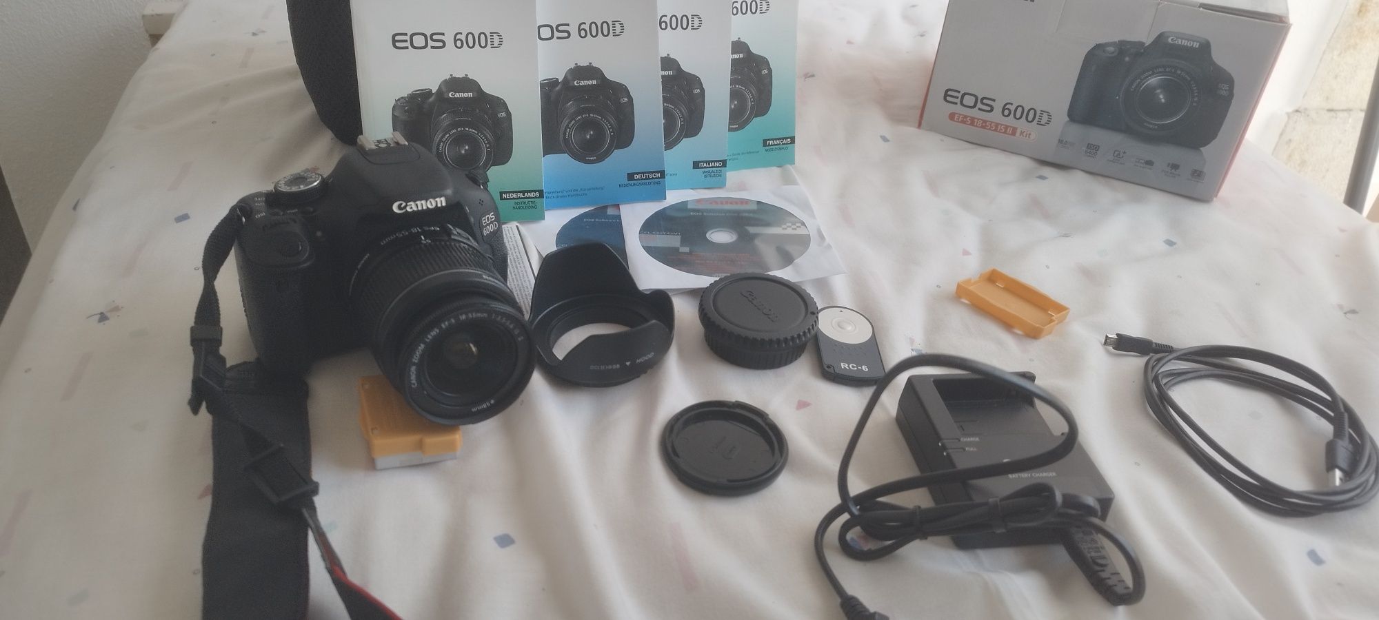 Camera Canon 600D completo