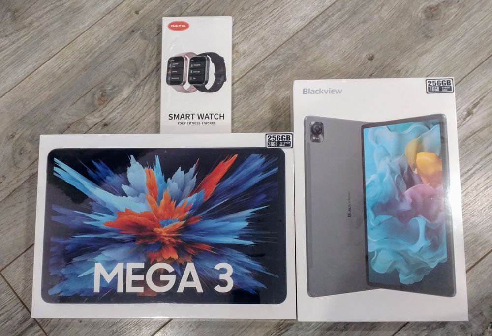 Планшет Blackview MEGA 12+24/256GB 12.1" IPS 2.5К + Смарт годинник