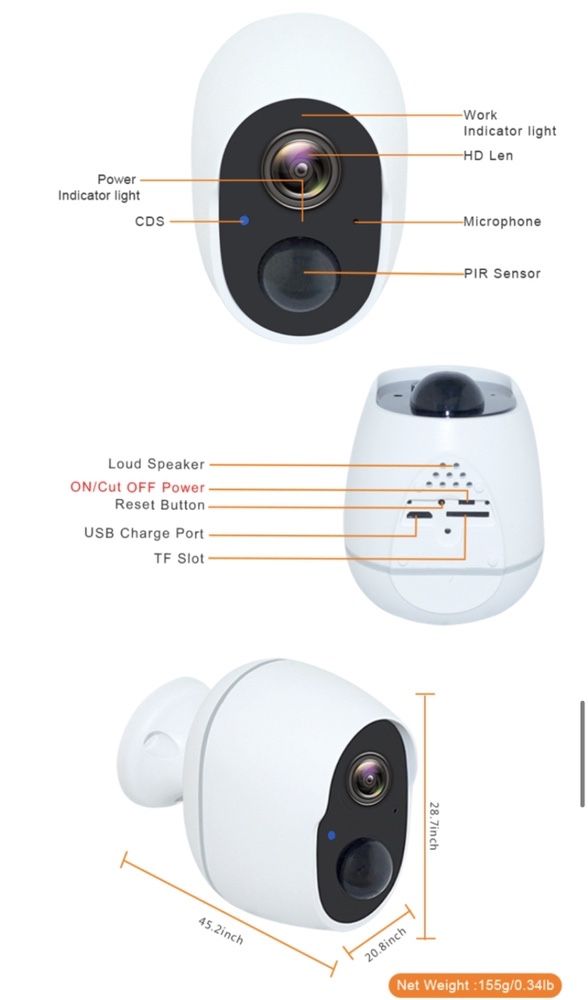 Camara Wifi Bateria