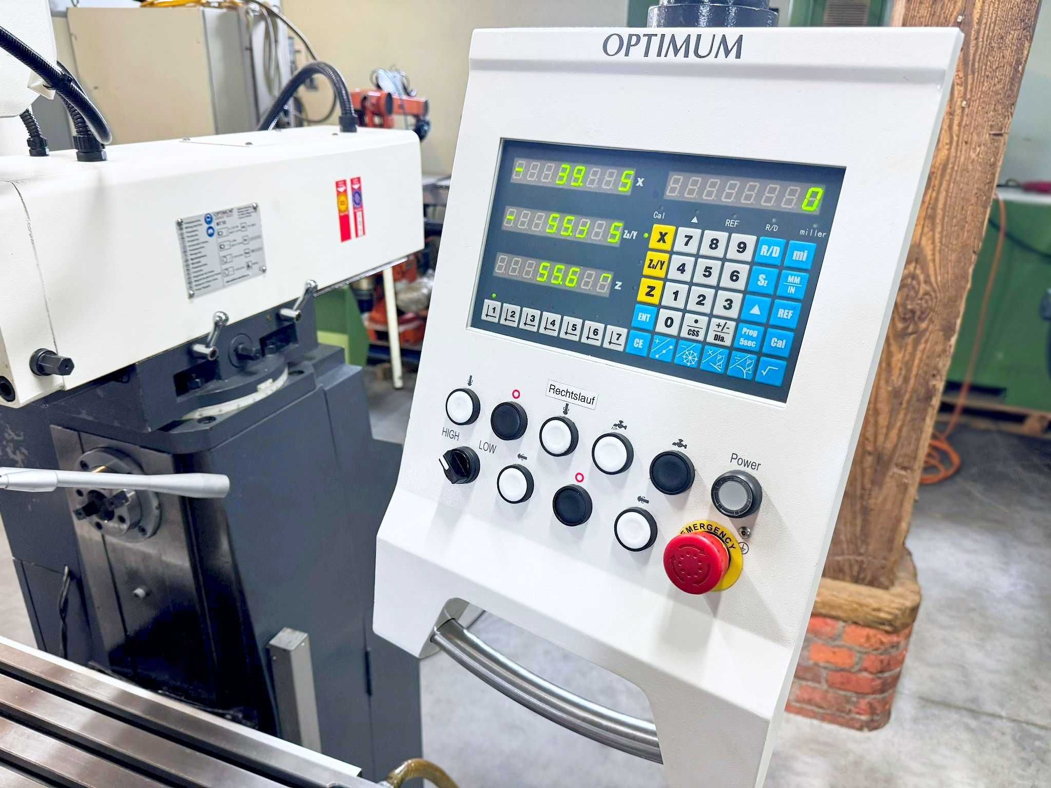 Frezarka uniwersalna OPTIMUM Optimill MT 50 JAK NOWA! zobacz FILM