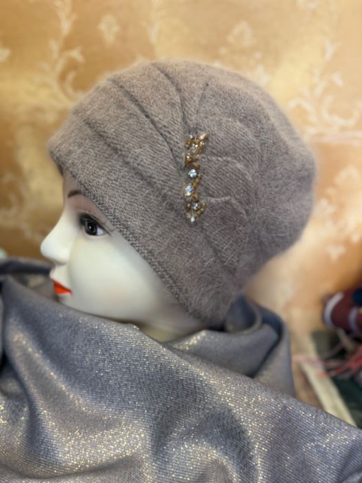 Чалма шапка жіноча ангора