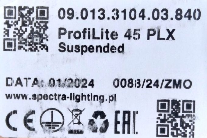 Oświetlenie lampa downligt Spectra Profilite 45PLX