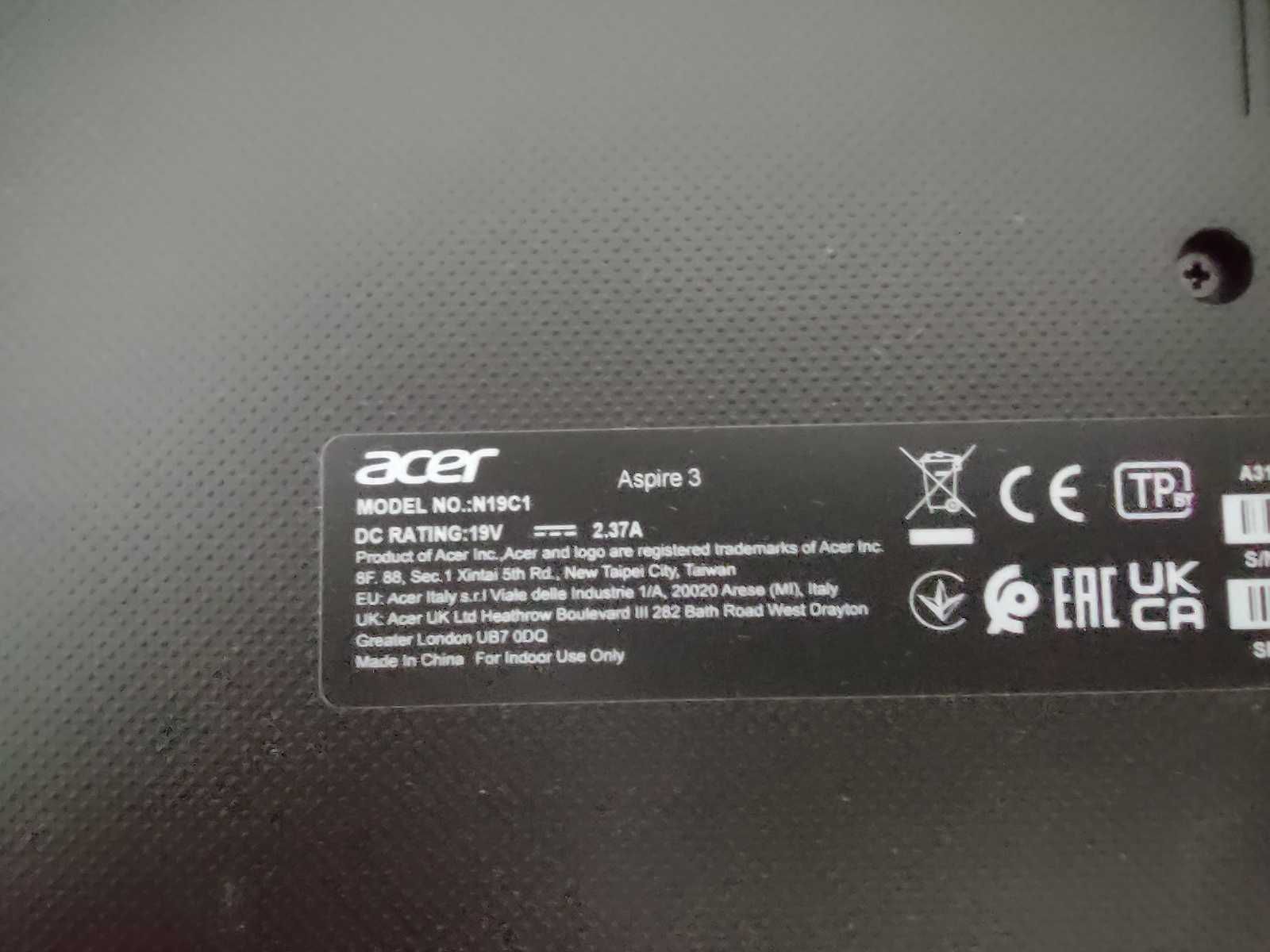 Laptop Acer Aspire 3 N19C1