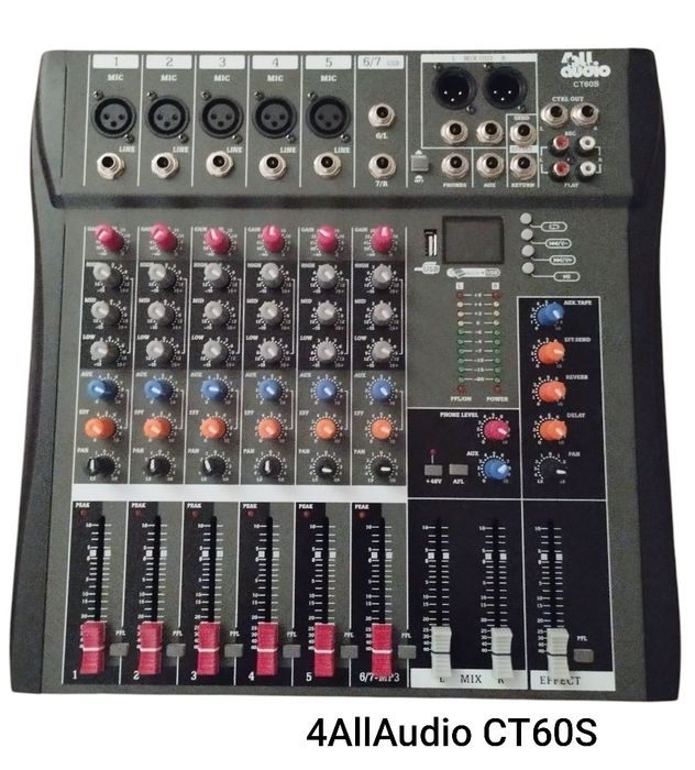 Мікшерний пульт 4AllAudio AK4, AK6, CT60S