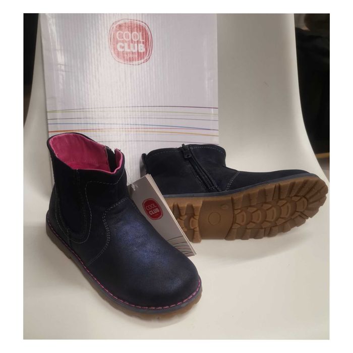 Smyk Nowe Botki 31 buty przejściowe granatowe botki Cool Club 31