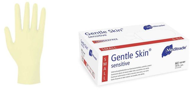Nossa luva de exame de látex mais popular Gentle Skin® sensitive