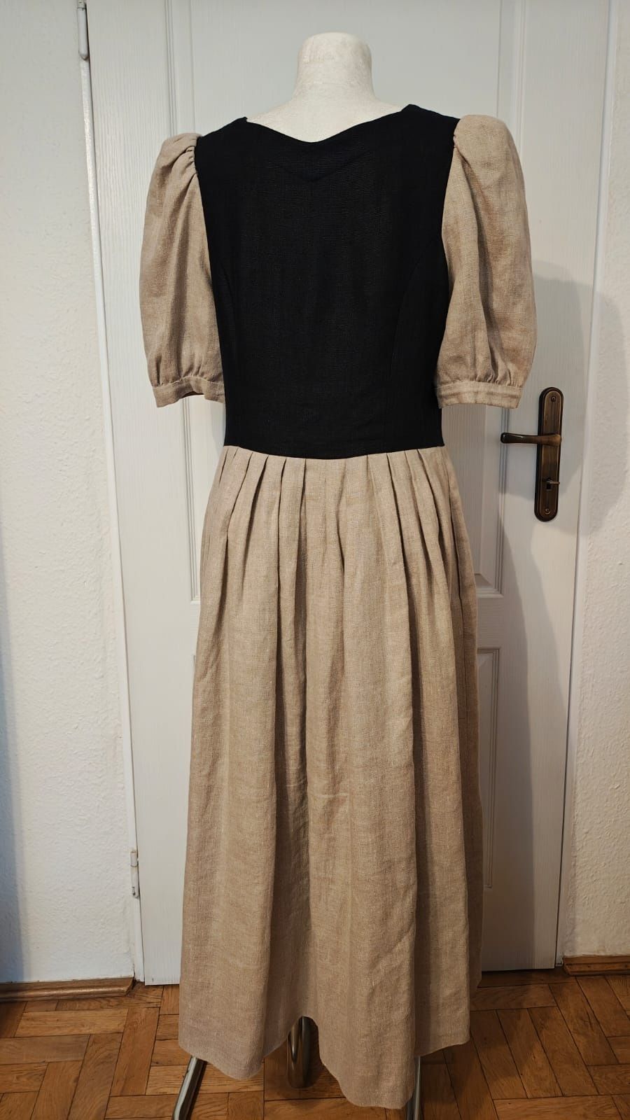 Sukienka retro vintage len dirndl bawaria