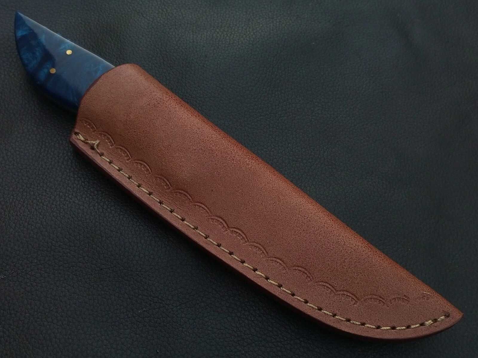 NÓŻ DAMAST myśliwski kuchenny stal damasceńska kuty ręcznie 25cm.