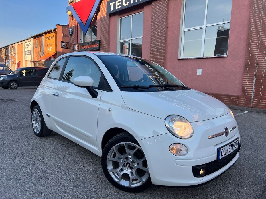 Fiat 500 0,9 twinAir turbo  85KM Półskóry Klima Navi Alu
