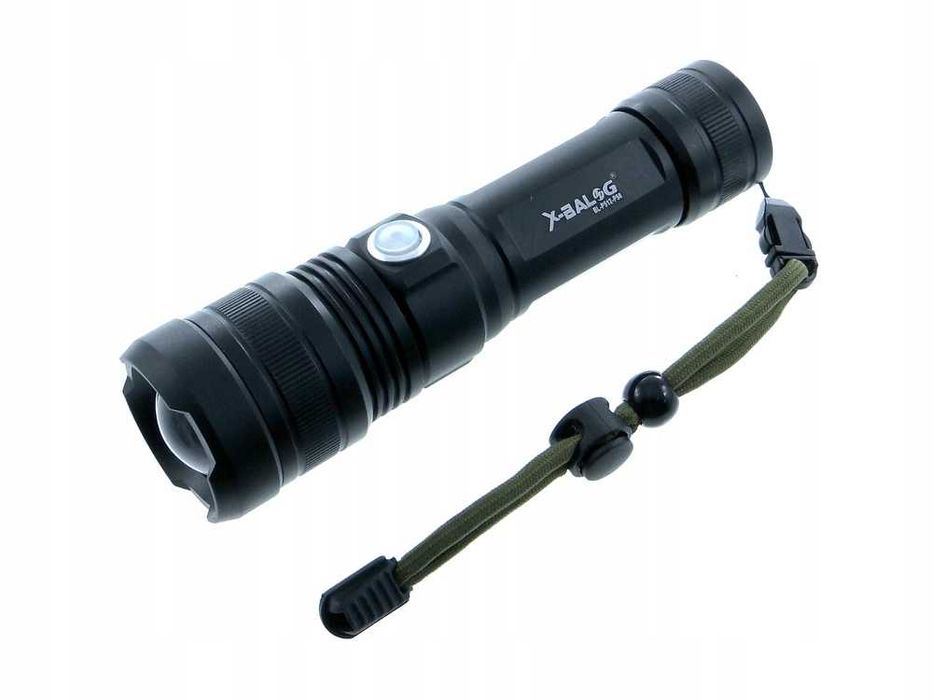 Latarka taktyczna akumulatorowa wojskowa ZOOM led p50