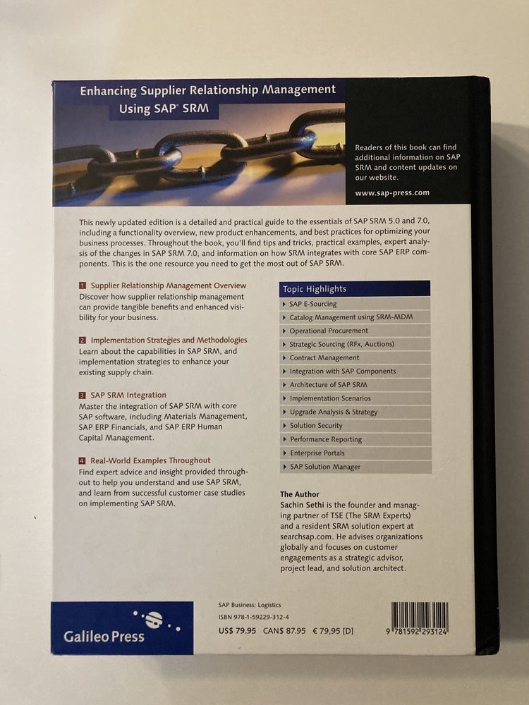 Książka SAP Press Enhancing SRM Supplier Relationship Management