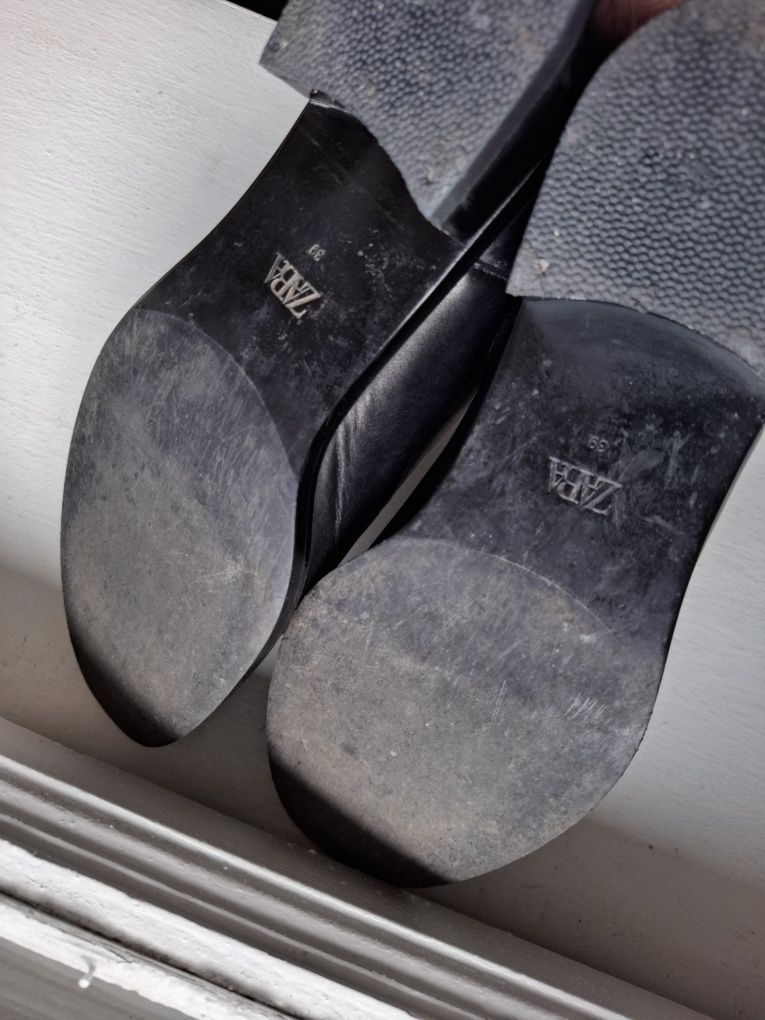 Шкіряні черевики челсі Zara, розмір 39