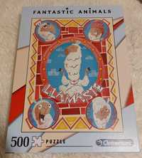 puzzle 500 clementoni llamaste fantastic animals