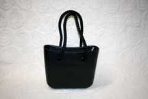 Torebka zestaw mini czarne body + organizer i długie czarne uchwyty