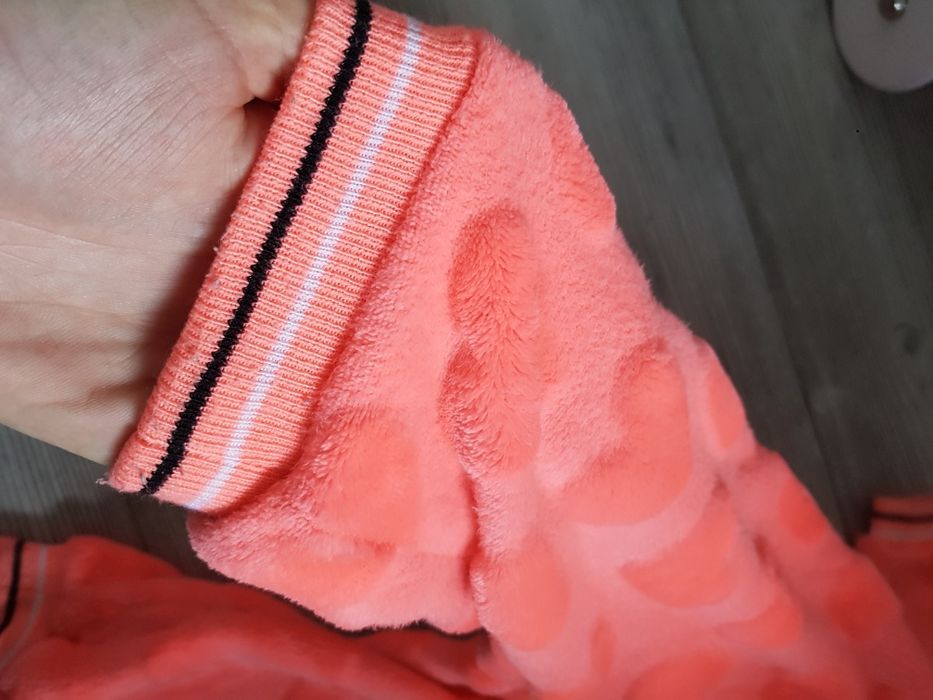 Kombinezon pluszowy zimowy z kapturem i uszkami rozmiar 80 jednorożec