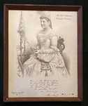 Litografia Marie Renard 1889r „Nad modrym Dunajem”