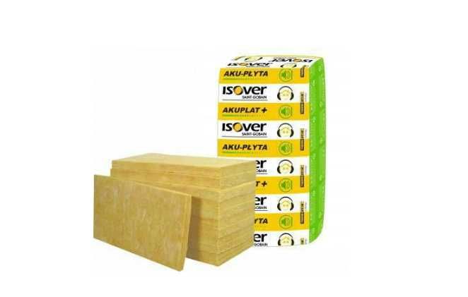 Płyta z wełny mineralnej szklanej 037 ISOVER Aku-Płyta 1200x600x50