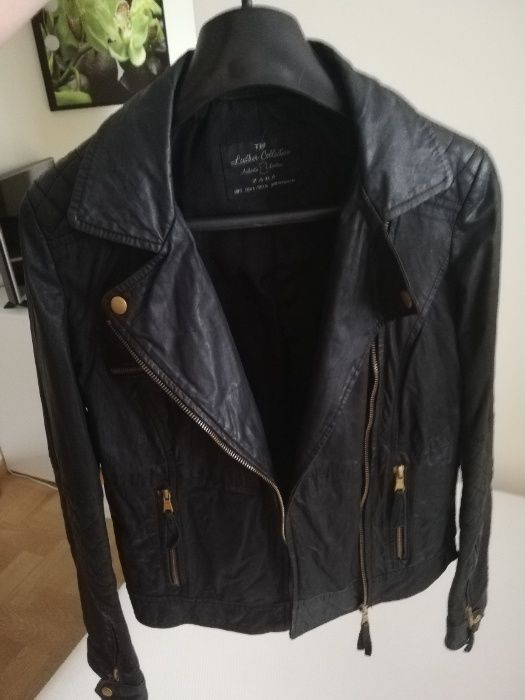 ramoneska ZARA s 36 100% skóra cielęca ramoneska s 36 ZARA biker TRF s