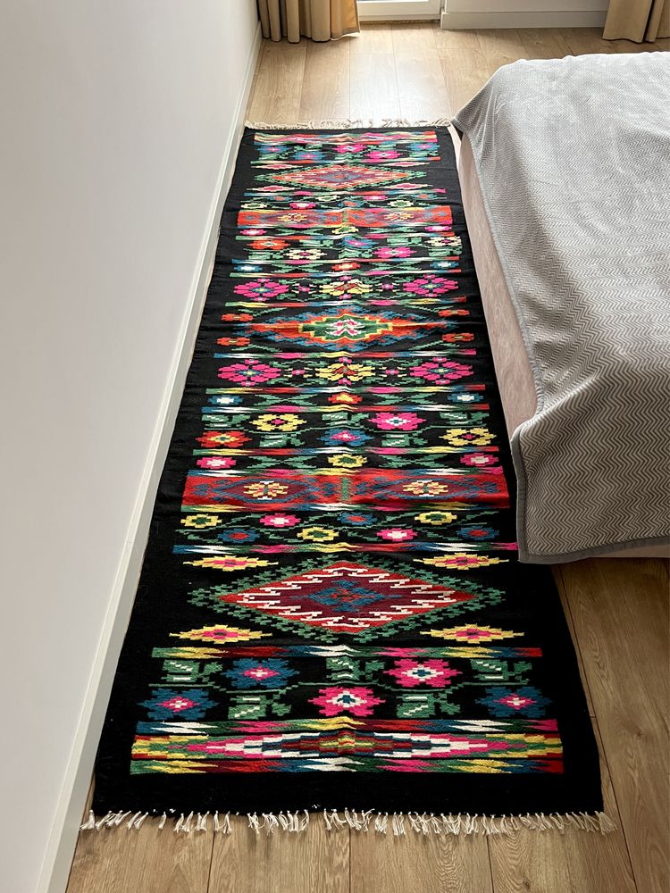 Вінтажний гуцульський килим, доріжка