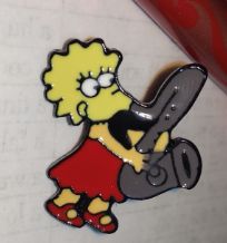 детский значок брошь ЛИЗА СИМПСОН The Simpsons Lisa Marie Simpson