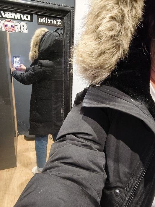 Kurtka zimowa Zara kong winter parka damska roz M/L