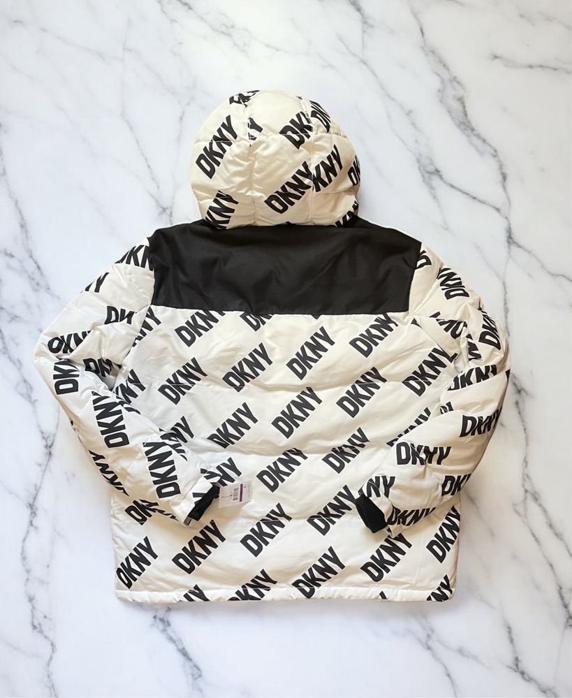 -50%$ XXL 52 DKNY пуховик куртка парка белый білий ххл 2xl