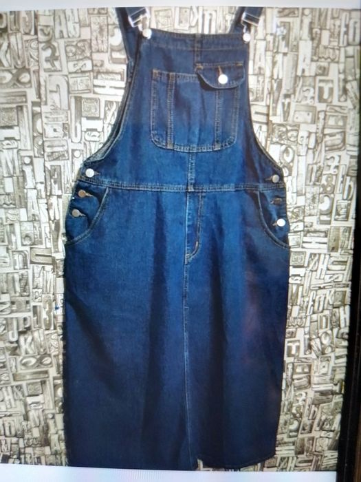 Продам джинсовий сарафан батал.