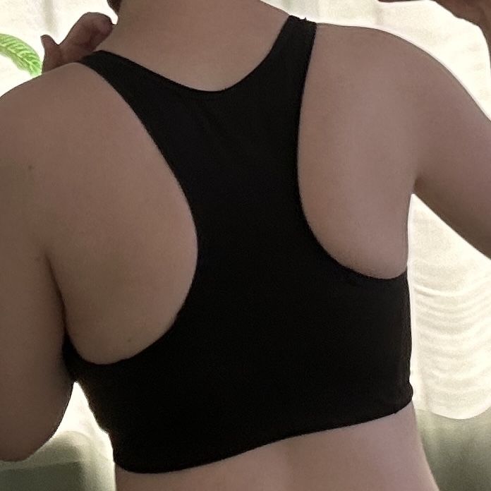 Топік спортивний, чорний топ h&m
