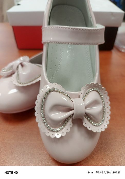 Baleriny dziewczynka pudrowy róż Apawwa