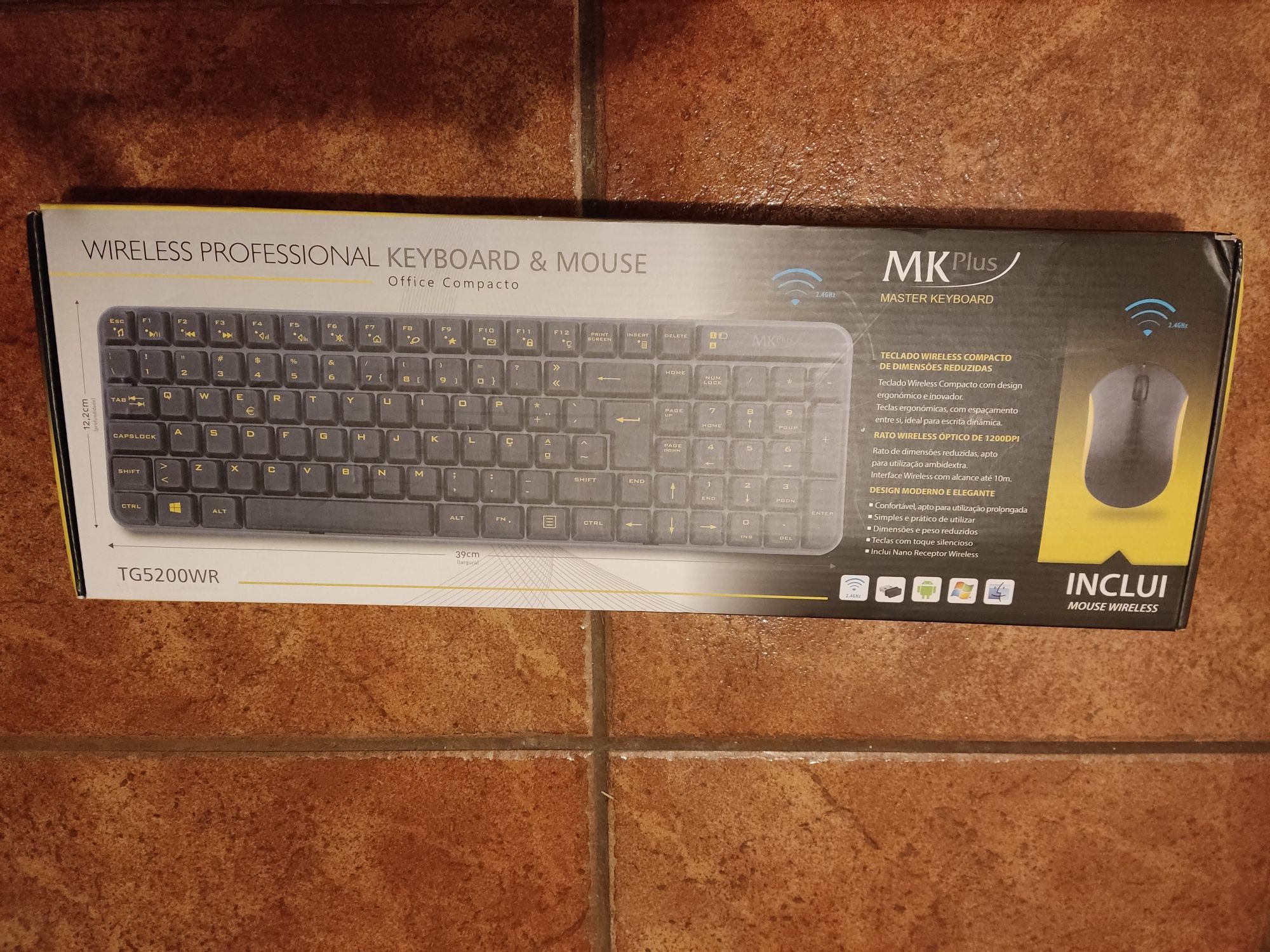 Teclado e rato profissional MK PLUS