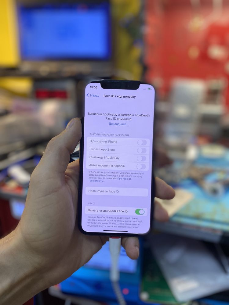 iPhone no Face iD ремонт мобільних телефонів  Apple Pro Max XR Xs Max