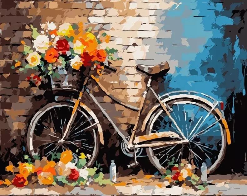 Malowanie po numerach 40x50 Rower. Koh-I-Noor