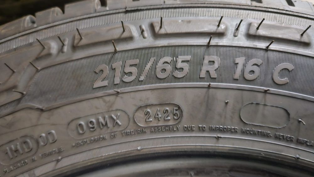 4x Michelin Agilis 3, DOT2425,  215/65/16 C LETNIE do Busa