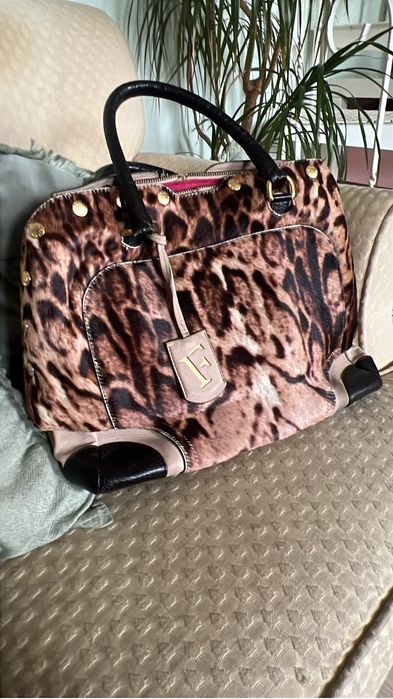 Mala furla pele verdadeira