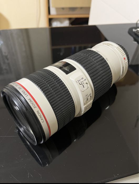 Obiektyw Canon 70-200 mm f4 IS USM L stabilizacja f 4.0 teleobiektyw