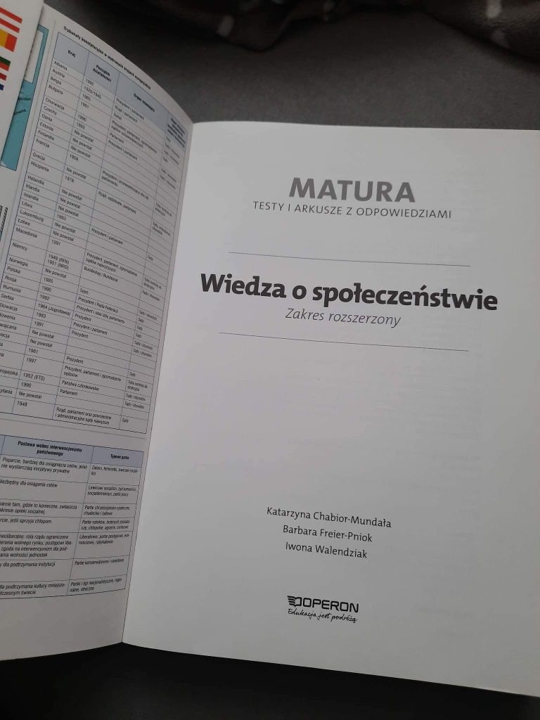 WOS Wiedza o społeczeństwie - testy i arkusze z odpowiedziami